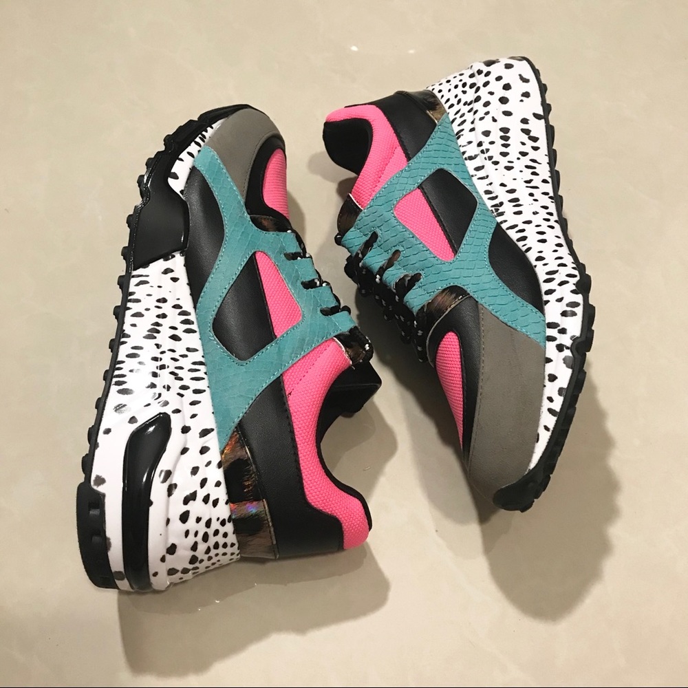 Steve Maddens Cliff Bright Multicolored Sneakers - Picture 8 of 9